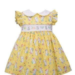 Bonnie Jean yellow bunny dress Girl's 6